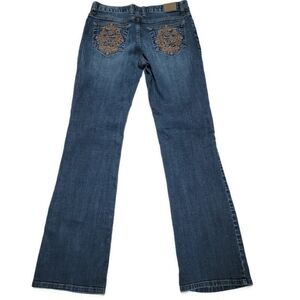 Disney Women's Blue Jeans with Brown Accents